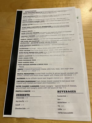 Menu photo 2 Acme Pizza & Daiquiris Brandon, MS