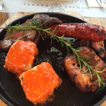 Hunter & Barrel - The tasting platter for two- including chicken, pork, sausage and beef. - Bars Near Me - Ringwood, VIC Hunter & Barrel - The tasting platter for two- including chicken, pork, sausage and beef. - Bars Near Me - Ringwood, VIC