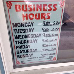 Ace Jewelry & Loan - Hours posted