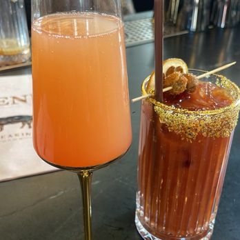Breaking Dawn Brunch - Guava Mimosa and Bloody Mary - Breakfast & Brunch Near Me - Los Gatos, California