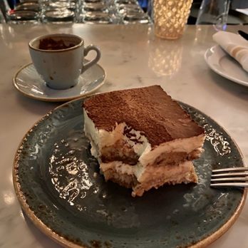 Stella's - Fabulous Tiramisu paired with Greek Coffee - Greek Near Me - Charleston, South Carolina