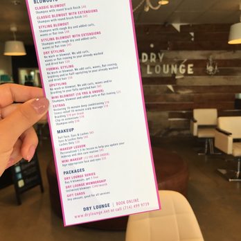 The Dry Lounge - Here's the menu for y'all. - Blow Dry/Out Services Near Me - Yorba Linda, California The Dry Lounge - Here's the menu for y'all. - Blow Dry/Out Services Near Me - Yorba Linda, California