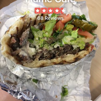 Flame Cafe & Catering - Flame Cafe. Lamb Gyro On a Pita bread. So Tasty - Caterers Near Me