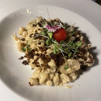 Sol St Pete Bistro - Vegan carbonara with mushroom bakon - New American Near Me - St. Petersburg, Florida Sol St Pete Bistro - Vegan carbonara with mushroom bakon - New American Near Me - St. Petersburg, Florida