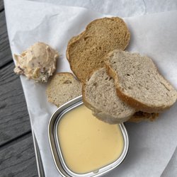 Sweeney Ridge - Fresh Bread Toasted with Beer Cheese and a Kimchi Cream Cheese to try
