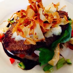 The Polly Tea Rooms - Minute steak open sandwich.