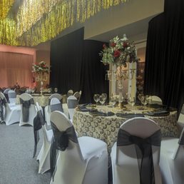 The gala had beautiful decor. The gala had beautiful decor.