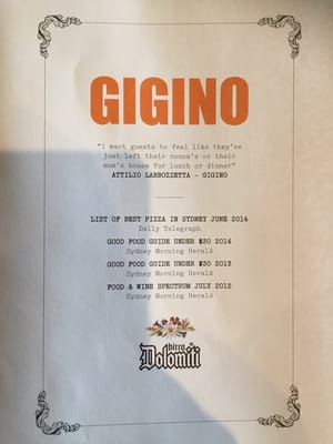 Menu photo 2 Gigino Fairfield West, NSW