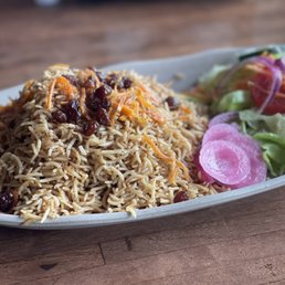 Kabuli Pulao with lamb shank Kabuli Pulao with lamb shank