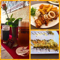 Alexandros - OuzoTeller und gegrillte Peperoni