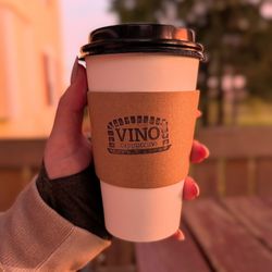 Vino Cappuccino Artisan Bistro - Pumpkin pie chai latte. I'm not a fan of pumpkin. My husband is not a fan of chai. we were fighting over this drink the whole way home.