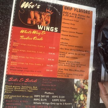 Woo's Wings - Menu - Chicken Wings Near Me - Oklahoma City, Oklahoma Woo's Wings - Menu - Chicken Wings Near Me - Oklahoma City, Oklahoma