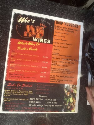 Menu photo 1 Woo's Wings Oklahoma City, OK Menu photo 1 Woo's Wings Oklahoma City, OK