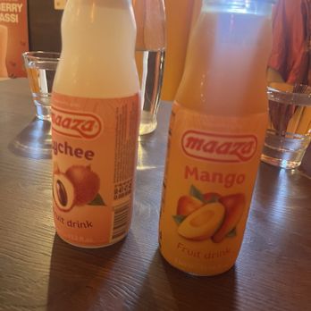 Manas Indian Cuisine - Mango and lychee juice - Indian Near Me - Los Angeles, California