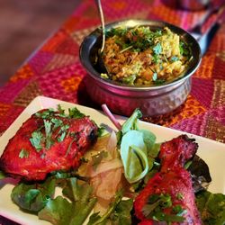 Elite Event: Saffron Indian Cuisine & Bar - Tandoori chicken and Aloo Gobi