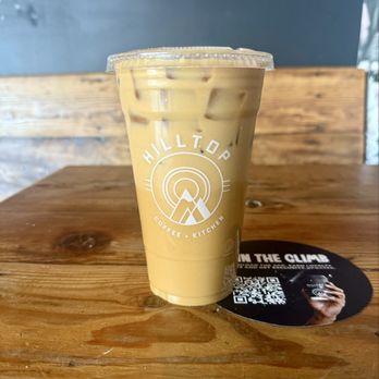 Hilltop Coffee and Kitchen - Iced Vanilla Latte with Hazelnut and Oatmilk. - Coffee & Tea Near Me - Los Angeles, California Hilltop Coffee and Kitchen - Iced Vanilla Latte with Hazelnut and Oatmilk. - Coffee & Tea Near Me - Los Angeles, California