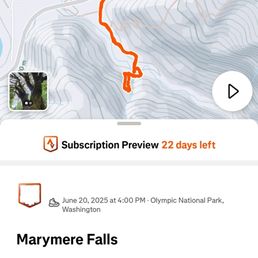 Strava: Marymere Falls