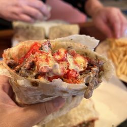 Los Panchos Taco Shop - Flaming hot Cheetos burrito