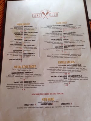 Menu photo 6 Canoe Club Lakeside Grill Lee's Summit, MO