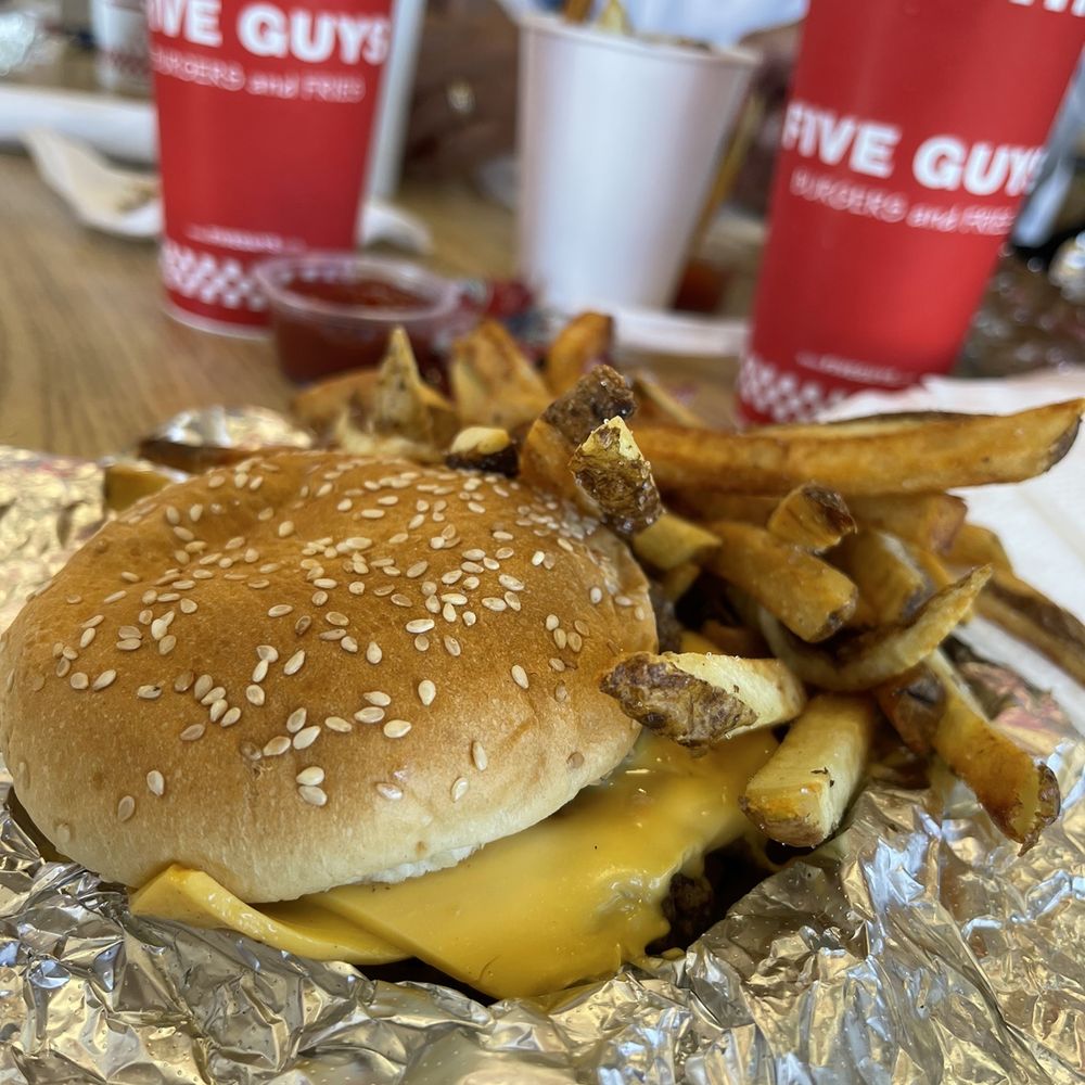 Five Guys - Cheeseburger - Burgers Near Me - Kyle, Texas