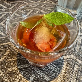 300 East - Burbon with lime, strawberry, and Pimms - New American Near Me - Charlotte, North Carolina
