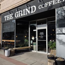 Exterior outside entrance of The Grind Coffeehouse - Cedar City, Utah Exterior outside entrance of The Grind Coffeehouse - Cedar City, Utah