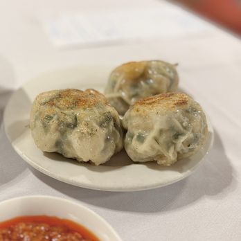 KJ Dim Sum & Seafood - Pan Fried Pork Shrimp Chive Dumplings - Dim Sum Near Me - Las Vegas, Nevada KJ Dim Sum & Seafood - Pan Fried Pork Shrimp Chive Dumplings - Dim Sum Near Me - Las Vegas, Nevada