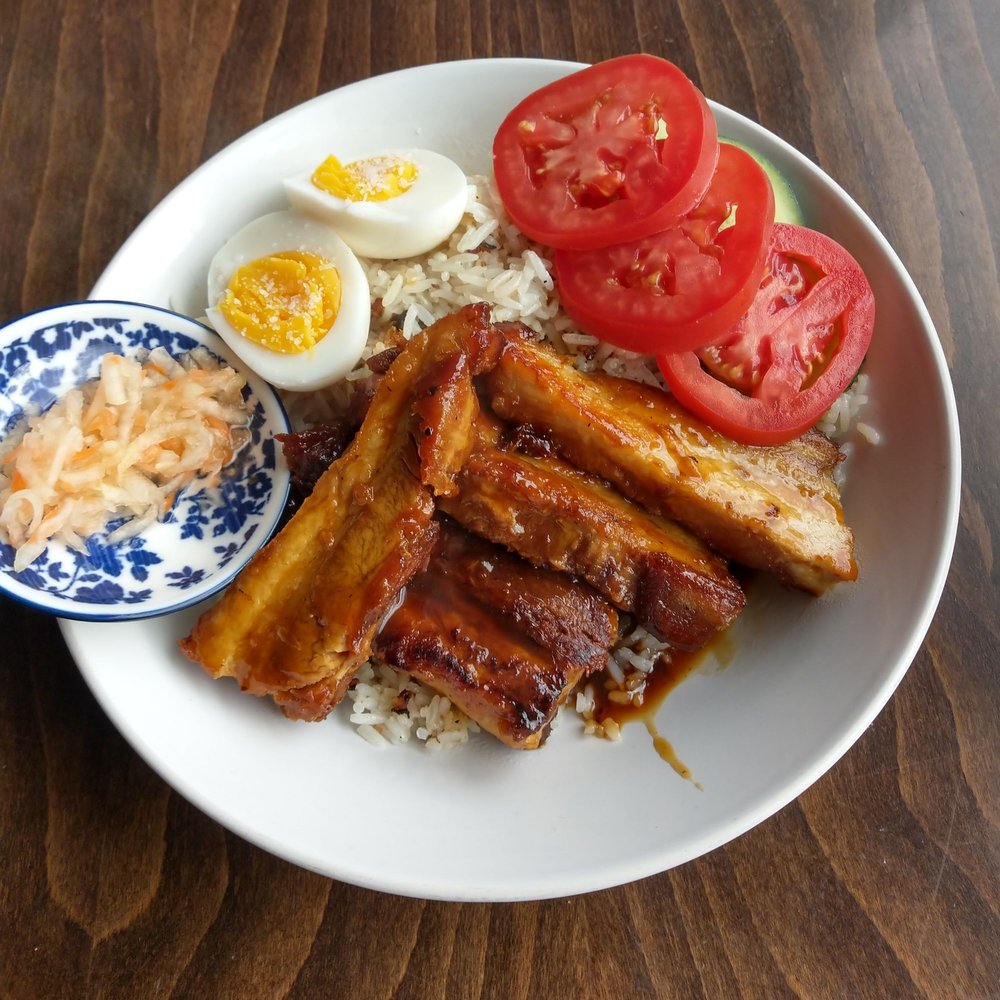 Karenderya - Pork Belly Adobo rice bowl - so tasty! - Filipino Near Me - Nyack, New York Karenderya - Pork Belly Adobo rice bowl - so tasty! - Filipino Near Me - Nyack, New York