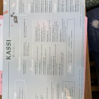 Kassi Beach - Menu - Italian Near Me - Las Vegas, Nevada