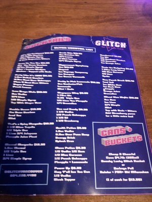 Menu photo 2 Glitch Bar & Games Room Vancouver, BC Menu photo 2 Glitch Bar & Games Room Vancouver, BC