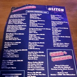Glitch Bar & Games Room - Menu