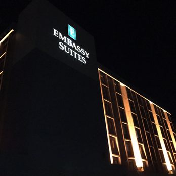 Embassy Suites by Hilton Denver Central Park - Pretty even at night - Hotels Near Me - Denver, Colorado Embassy Suites by Hilton Denver Central Park - Pretty even at night - Hotels Near Me - Denver, Colorado