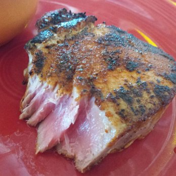 Sunset Grille & Raw Bar - Blackened tuna, a 10. Was to be a sandwich, but I try not to eat bread, so asked for it like this. Side of avocado salsa, excellent! - Seafood Near Me - Marathon, Florida Sunset Grille & Raw Bar - Blackened tuna, a 10. Was to be a sandwich, but I try not to eat bread, so asked for it like this. Side of avocado salsa, excellent! - Seafood Near Me - Marathon, Florida