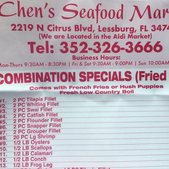 Chen's Seafood Market - prices and prices - Seafood Markets Near Me - Leesburg, Florida Chen's Seafood Market - prices and prices - Seafood Markets Near Me - Leesburg, Florida