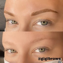 Powderbrow technique really transformed her look!
