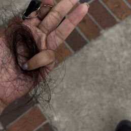Hair I was pulling from my haircut I just received... yeah... Hair I was pulling from my haircut I just received... yeah...