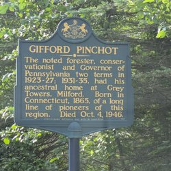 Gifford Pinchot Historical Marker - Gifford Pinchot Historical Marker, Milford