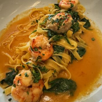 Plateia - Shrimp Tagliatelle ($35) - Mediterranean Near Me - Los Angeles, California Plateia - Shrimp Tagliatelle ($35) - Mediterranean Near Me - Los Angeles, California