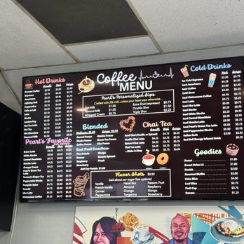 Pearl's - Menu - Coffee & Tea Near Me - Hayward, California