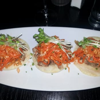 Edendale - Pork Shoulder Tacos, Korean-style shredded pork shoulder. Dry and not good. Don't order this. - New American Near Me - Los Angeles, California Edendale - Pork Shoulder Tacos, Korean-style shredded pork shoulder. Dry and not good. Don't order this. - New American Near Me - Los Angeles, California