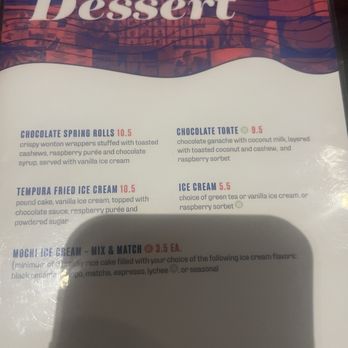 Blue Sushi Sake Grill - Dessert menu - Sushi Bars Near Me - Indianapolis, Indiana Blue Sushi Sake Grill - Dessert menu - Sushi Bars Near Me - Indianapolis, Indiana