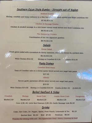 Menu photo 2 Crawdaddy's Vidalia, LA Menu photo 2 Crawdaddy's Vidalia, LA