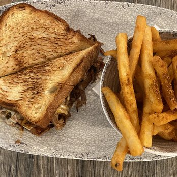Radius - brisket sandwich and cajun fries - Burgers Near Me - Valparaiso, Indiana