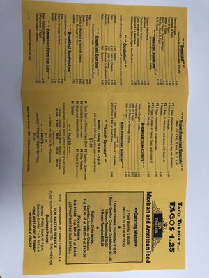 Menu photo 5 Don Carlos Mexican Restaurant Fullerton, CA