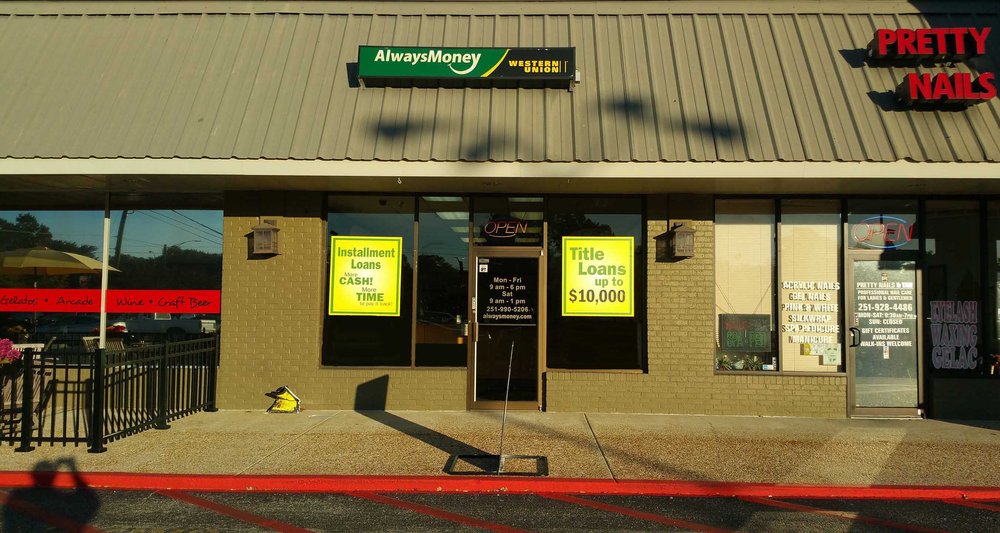 ALWAYS MONEY Check Cashing/Payday Loans 110 Eastern Shore Shopping