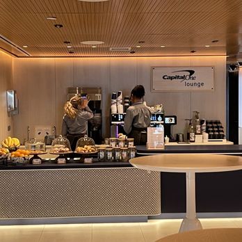 Capital One Lounge - Cafe, with delicious drinks and pastries - Airport Lounges Near Me - Dulles, Virginia Capital One Lounge - Cafe, with delicious drinks and pastries - Airport Lounges Near Me - Dulles, Virginia
