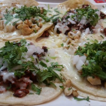 El Portal - Chicken and Chorizo tacos (with cheese $2 extra) - Mexican Near Me - Elizabeth, New Jersey