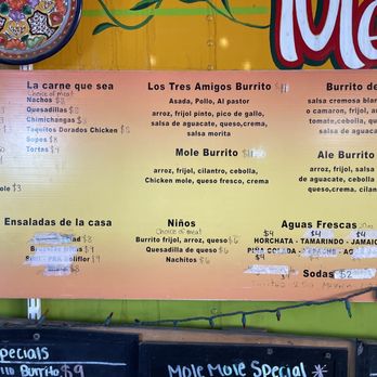 Mole Mole - Menu - Mexican Near Me - Portland, Oregon