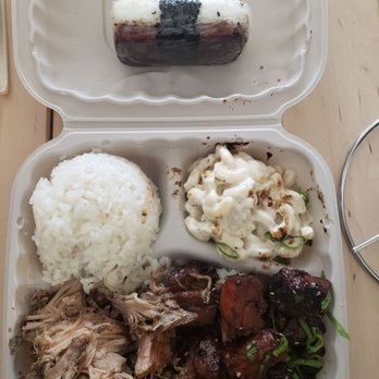 Hawaiian Bros Island Grill - Classic lunch plate & musubi - Hawaiian Near Me - Chicago, Illinois