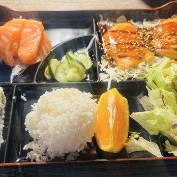 Kokoro Sushi - Lunch Salmon Teriyaki Box - Sushi Bars Near Me - Salinas, California